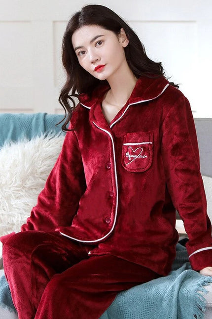 Pyjama Polaire Rouge