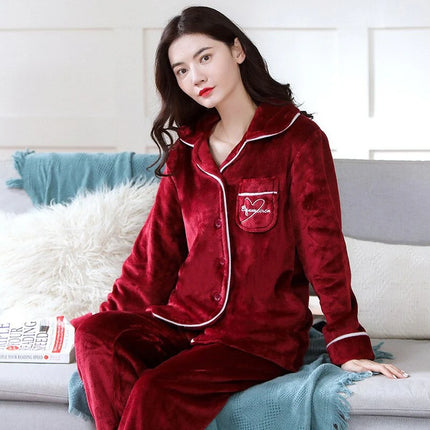 Pyjama Polaire Rouge