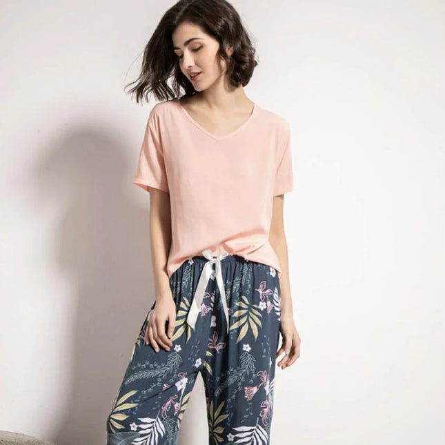 Pyjama Satin Fleur