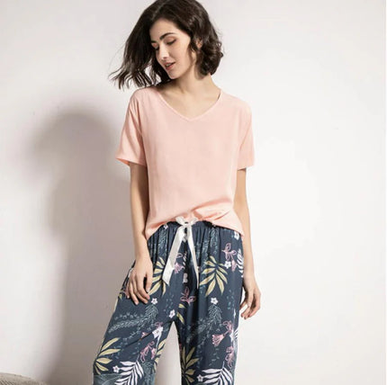Pyjama Satin Fleur