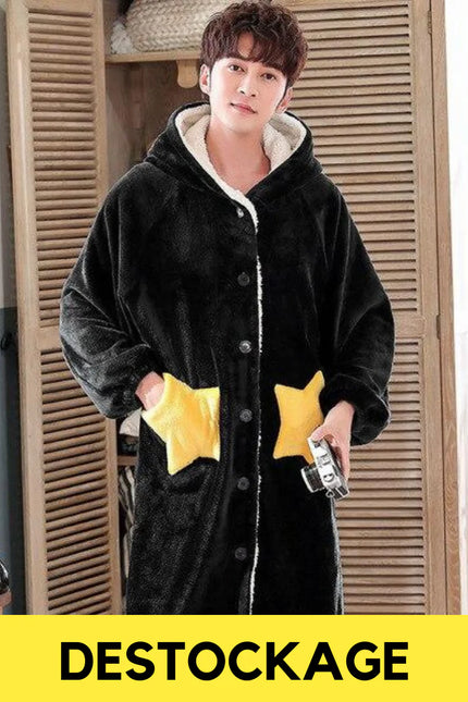 Robe de Chambre Noir Homme XL