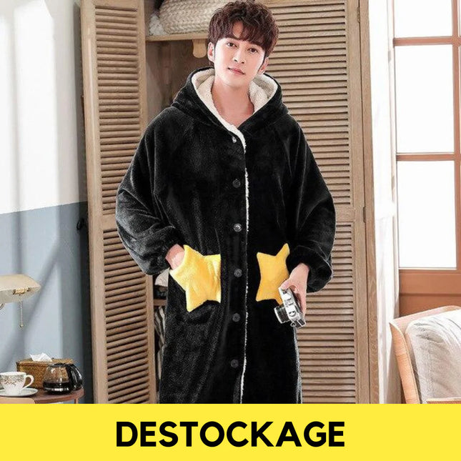 Robe de Chambre Noir Homme XL
