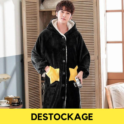 Robe de Chambre Noir Homme XL