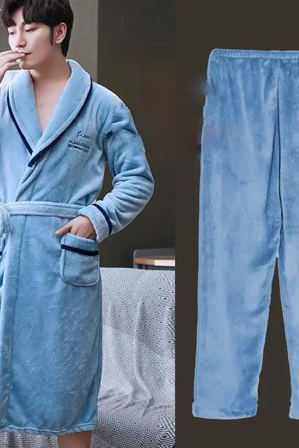 Peignoir de Bain Homme Bleu Clair