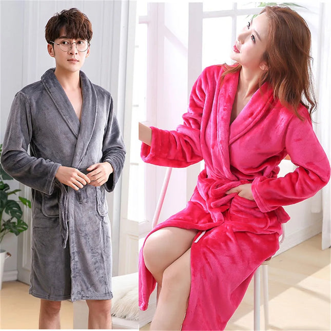 Naisten Fuksia Fleece Kylpytakki