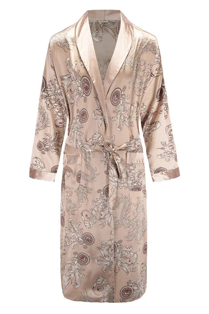 Robe de Chambre Homme Japonaise Beige