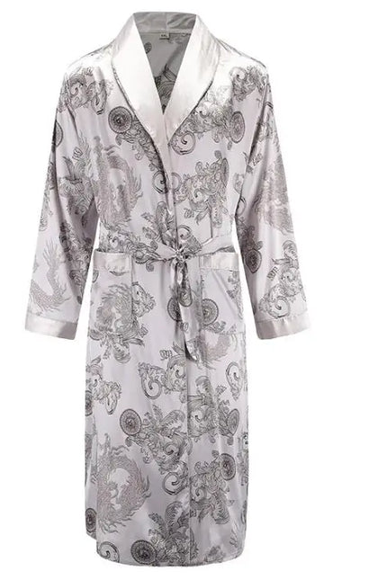 Robe de Chambre Homme Japonaise Blanche