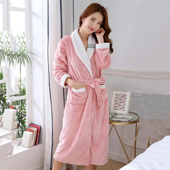 Peignoir Femme Polaire Rose