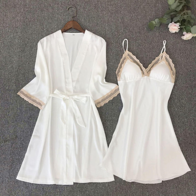 Robe de Chambre Courte Femme Blanche