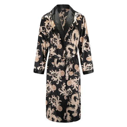 Robe de Chambre Homme Japonaise Noire