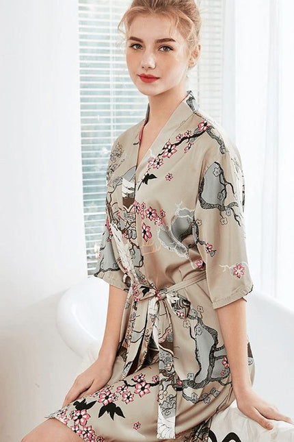 Japanilainen Kimono Kylpytakki