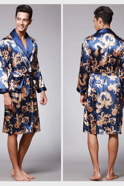 Miesten Kimono Tyyli Pyjama