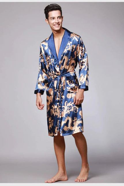 Miesten Kimono Tyyli Pyjama