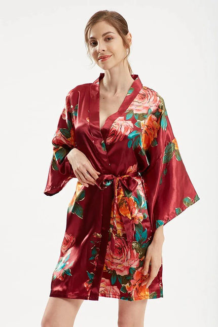 Lyhyt Punainen Kimono