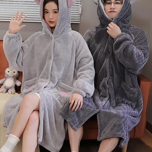 Hupullinen Fleece Kylpytakki