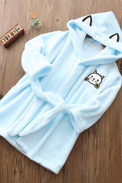 Peignoir Fille Bleu