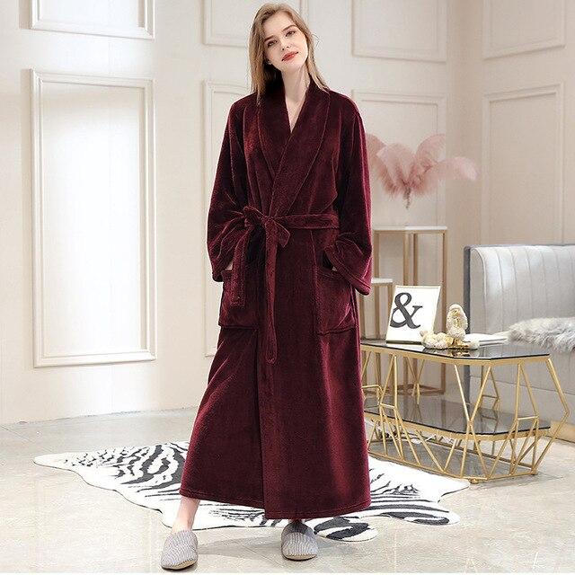 Long Peignoir De Bain Femme