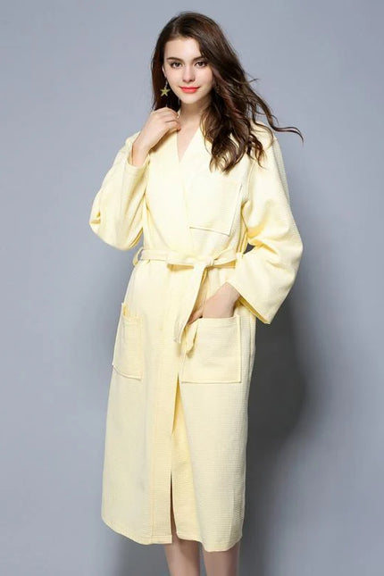Peignoir Coton Jaune