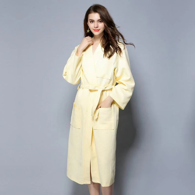Peignoir Coton Jaune