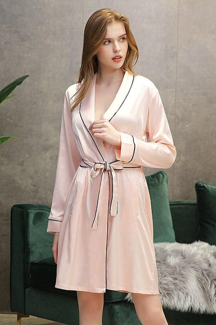 Peignoir Court Rose