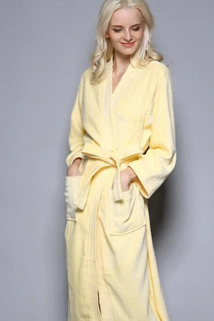 Peignoir Éponge Jaune