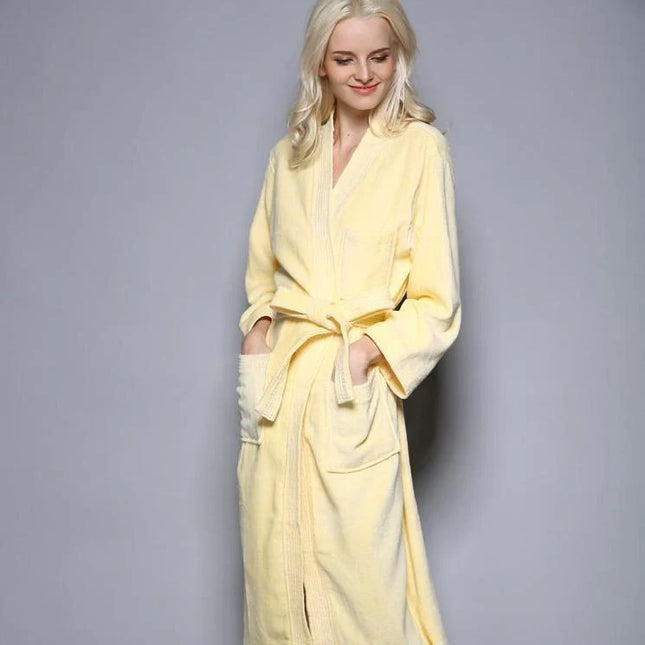 Peignoir Éponge Jaune