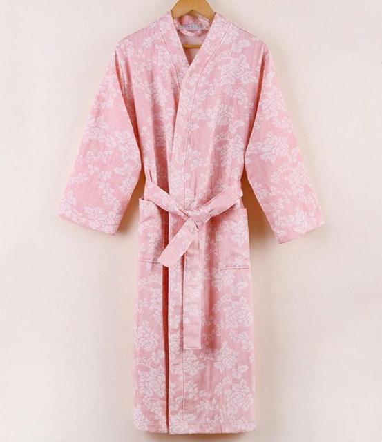 Peignoir Femmes Coton Rose