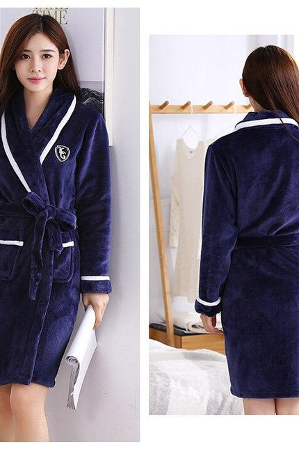 Naisten Lyhyt Fleece Kylpytakki