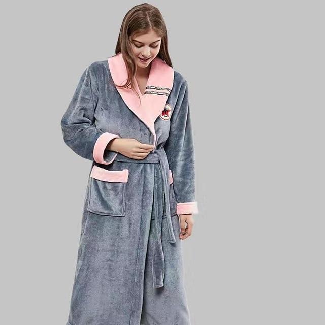 Peignoir Femme Doux Polaire