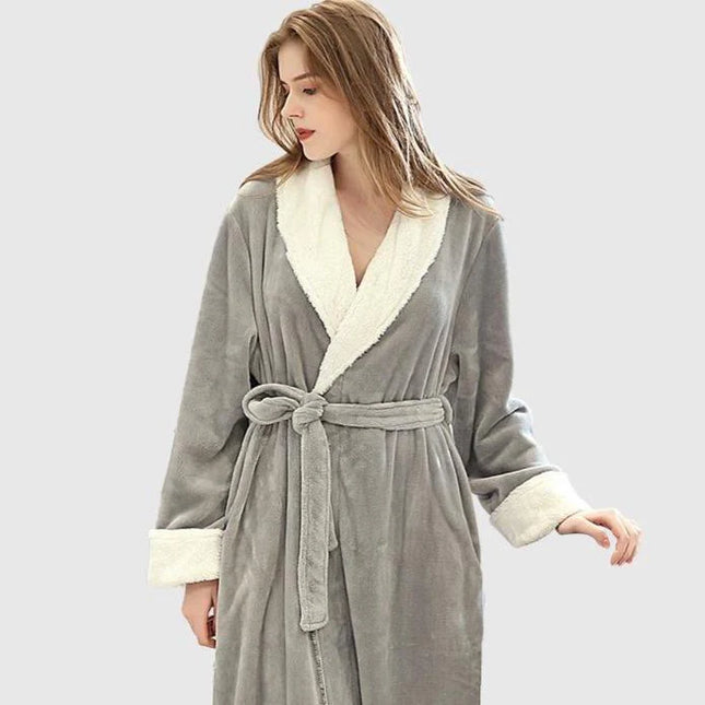 Peignoir Femme Gris Clair-Peignoir Avenue
