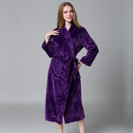 Peignoir Femme Polaire Violet
