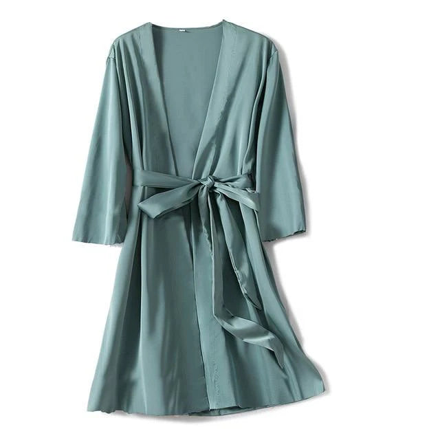 Peignoir Femme Vert d'Eau