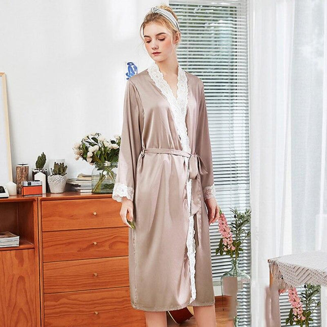 Peignoir Kimono Satin Femme