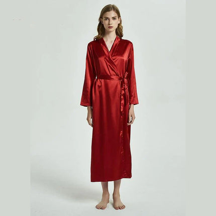 Peignoir Long Satin Femme