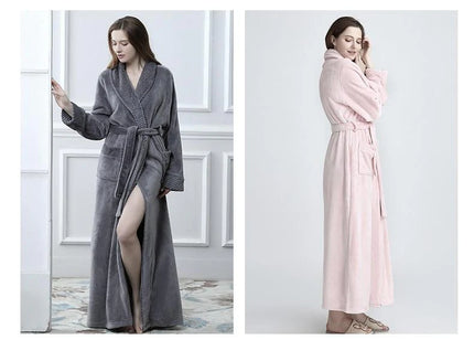 Naisten Vaaleanpunainen Fleece Kylpytakki