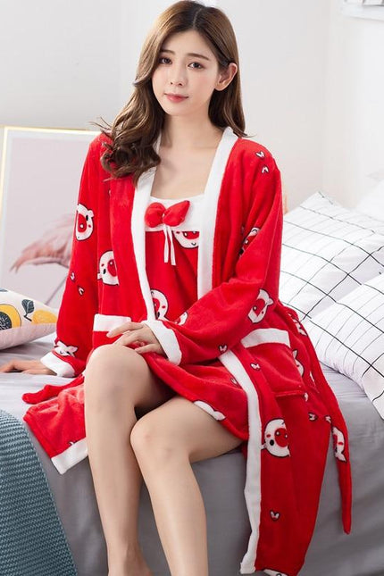 Peignoir Rouge Fin