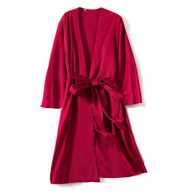 Peignoir Rouge Satin