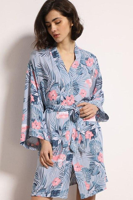 Peignoir Satin Kimono