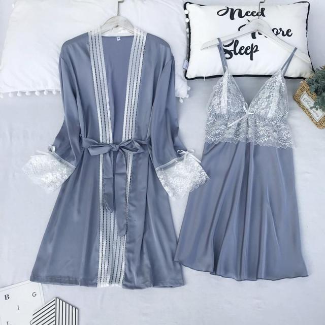 Peignoir Satin Léger Femme