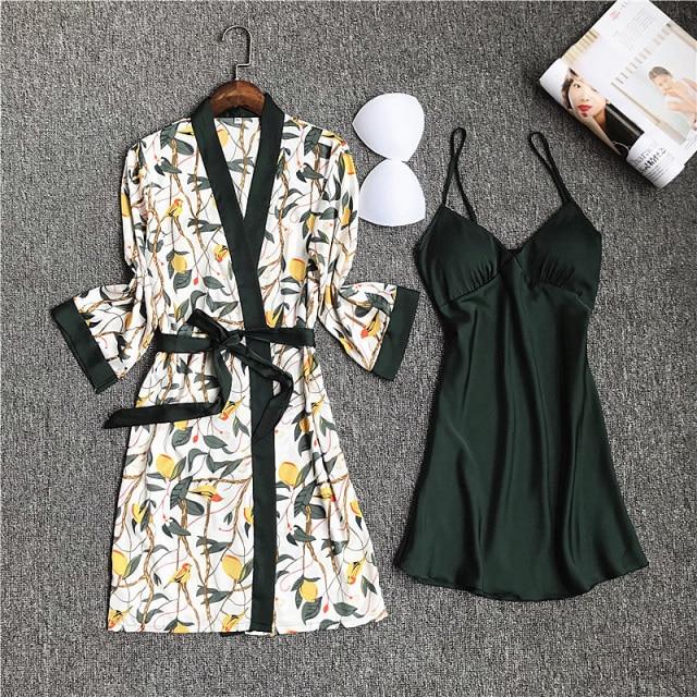 Peignoir Satin ete