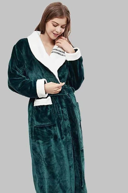 Peignoir doux en polaire pour femme