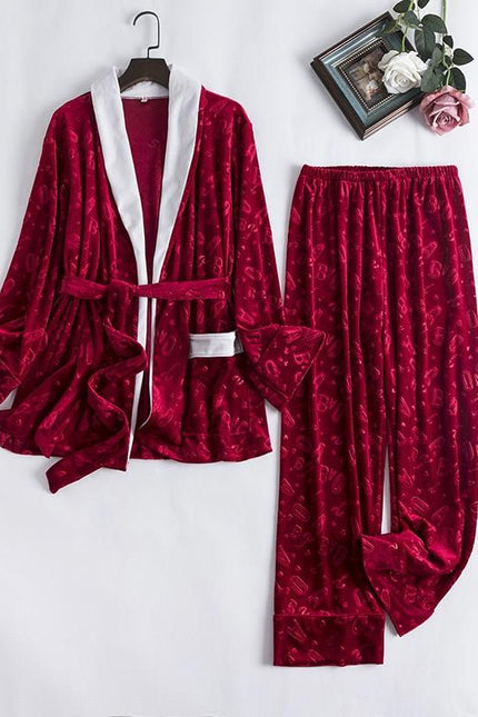 Pyjama Femme Velours Noël