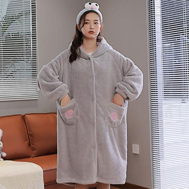 Robe de Chambre Polaire Capuche