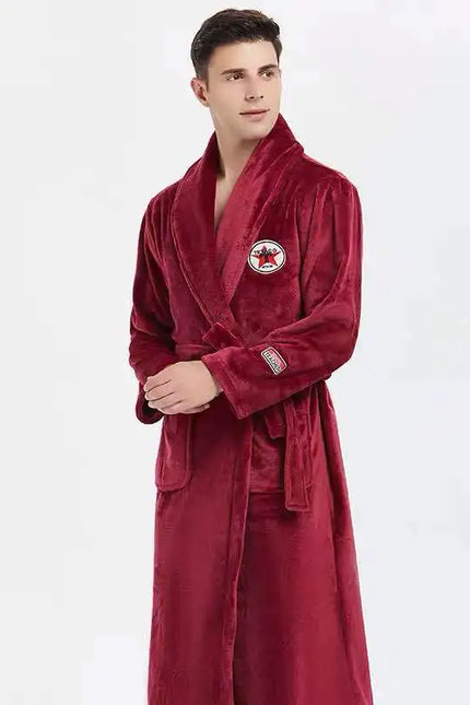 Peignoir Homme Polaire Grenat