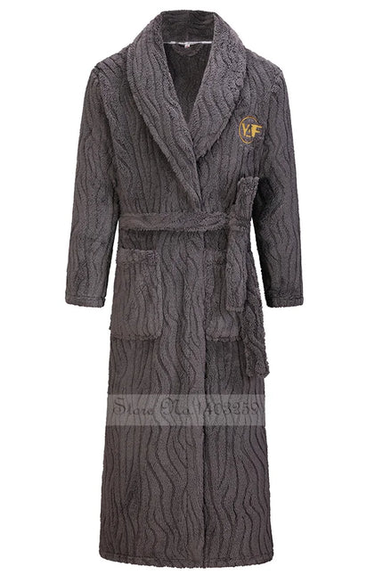Robe De Chambre Homme Polaire Gris Foncé