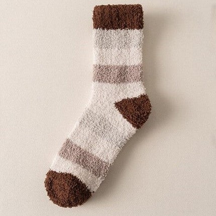 Chaussettes Chaudes à Rayures