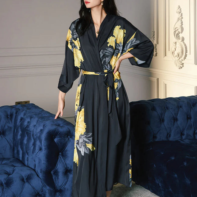 Kukallinen Kimono Kylpytakki