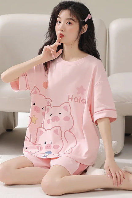 Pyjashort Femme Cochon