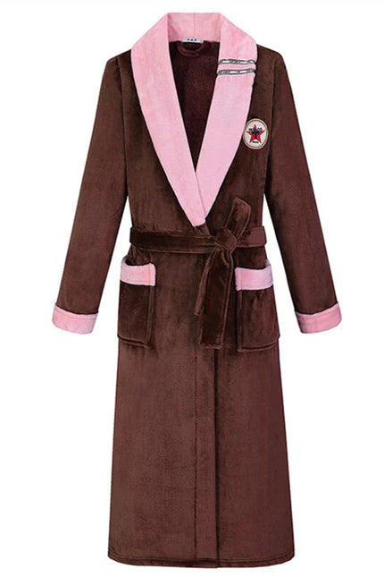 Robe De Chambre Polaire Femme Marron