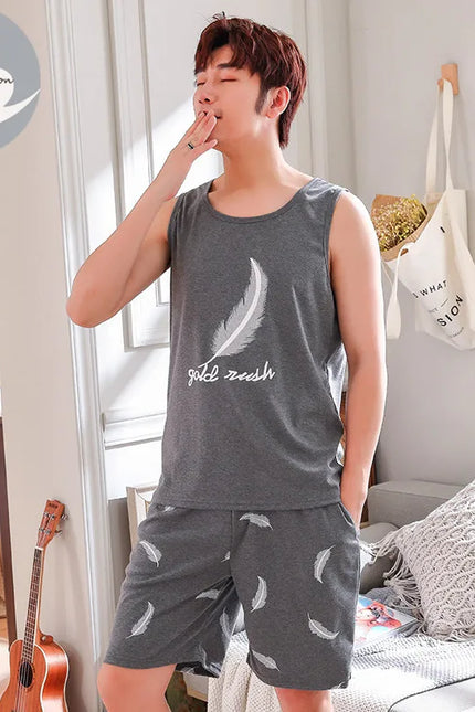 Miesten Lyhyt Sulka Pyjama